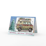 Custom Van Camper RV Holiday Cards
