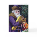 Custom Vintage Santa Photo Insert Christmas Card