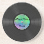 Custom Vinyl Record Drink Coaster