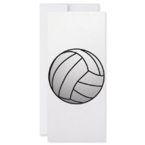 Custom VolleyBall Sports Product Rack Card