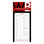 Custom Wax Bar Rack Card rack cards