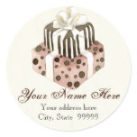 Custom Wedding Cake,  Address Stickers