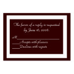 Custom Wedding Invitation Response Card Business Cards