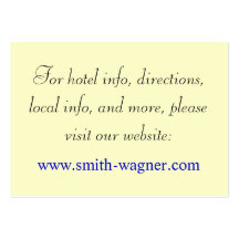 Custom Wedding Webpage Cards Business Card