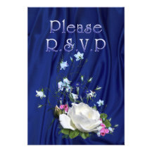 Custom White Rose Anniversary Party Custom Invitation