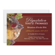 Custom Wine and Cheese Invitation - French
