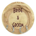 Custom Wine or Beer bottle Western Wedding Labels stickers