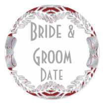 Custom Wine or Beer bottle Winter Wedding Labels Stickers