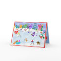Custom Winter Scene & Santa Christmas Card 2