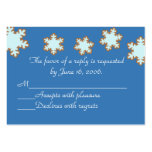 Custom Winter Wedding Invitation Response Card business cards