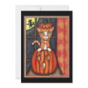 Custom Witch & Cat Halloween Party Invitation
