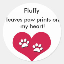 Custom with your pet's name sticker