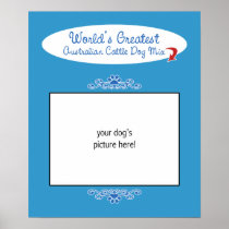 Custom Worlds Greatest Australian Cattle Dog Mix Posters