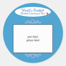 Custom Worlds Greatest Bluetick Coonhound Mix Sticker