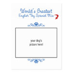Custom Worlds Greatest English Toy Spaniel Mix Postcard