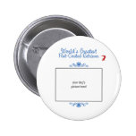 Custom Worlds Greatest Flat-Coated Retriever Pinback Button