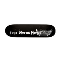 Custom X-Ray Skeleton B&W Bath Time Boards
