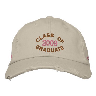 Custom Year Graduation 2009 Embroidered Baseball Cap