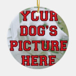 Custom Your Dog's Picture Christmas Tree Ornament