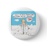 Customer Service In Heaven Funny Cards Mugs Gifts buttons