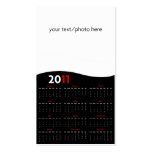 Customisable 2011 Wallet Calendar