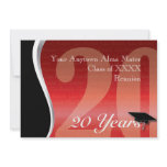 Customisable 20 Year Class Reunion invitations