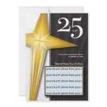 Customisable 25 Year Church Anniversary invitations