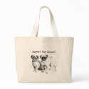 Customisable 2 Precious Pugs Illustration bags