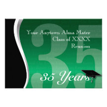 Customisable 35 Year Class Reunion Personalised Announcements