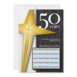 Customisable 50 Year Church Anniversary invitations