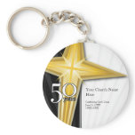 Customisable 50 Year Church Anniversary Keychain