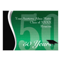 Customisable 50 Year Class Reunion Custom Announcement