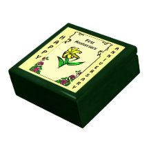 Customisable Anniversary gift box, daffodil