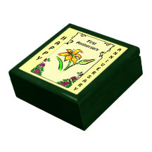 Customisable Anniversary gift box, FLOWER AND BUD