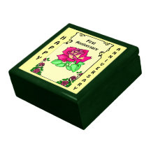 Customisable Anniversary gift box, red rose
