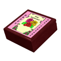 Customisable Anniversary gift box, rose bunch