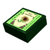 Customisable Anniversary gift box, Sunflower