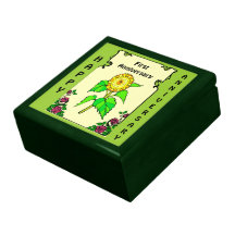 Customisable Anniversary gift box, sunflowers