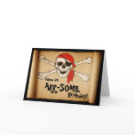 Customisable ARR-SOME Pirate Skull cards