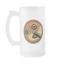 Customisable Art Deco Geometric Circle Abstract Mug