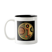Customisable Art Deco Geometric Circle Abstract Coffee Mugs