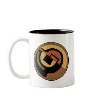 Customisable Art Deco Geometric Circle Abstract Coffee Mug
