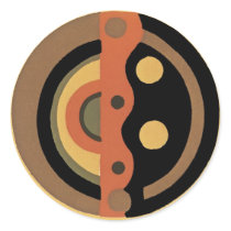 Customisable Art Deco Geometric Circle Abstract
