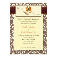 Customisable Autumn Wedding Invitation
