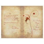 Customisable Autumn Wedding Program flyers