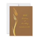 Customisable Autumn Wedding Response Card