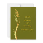 Customisable Autumn Wedding Response Card