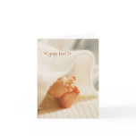 Customisable baby card