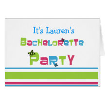 Customisable Bachelorette Party Cards