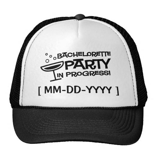 Customisable Bachelorette Party in Progress Hat